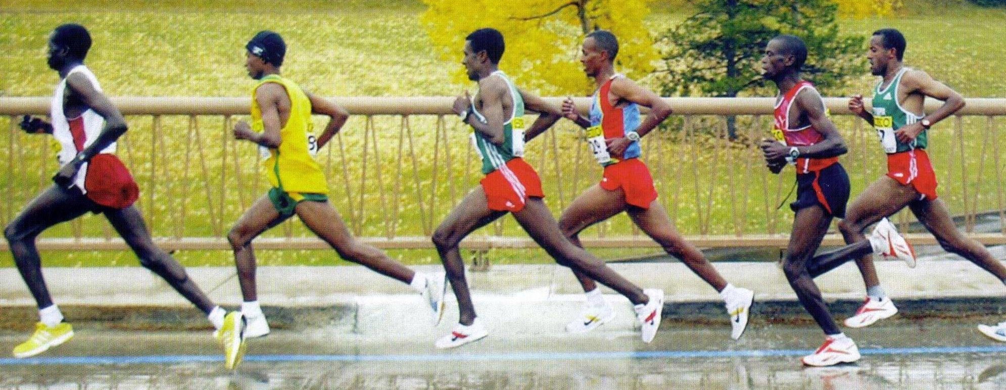 pronação em sapatos de corrida almofadados